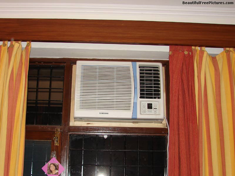 Picture of an AC in a bedroom