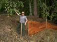 Picture of a man with a net in jungle 