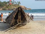 pictures of hut on Beach