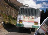 pictures of bus in a hilly area